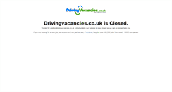 Desktop Screenshot of drivingvacancies.co.uk