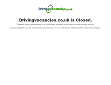 Tablet Screenshot of drivingvacancies.co.uk